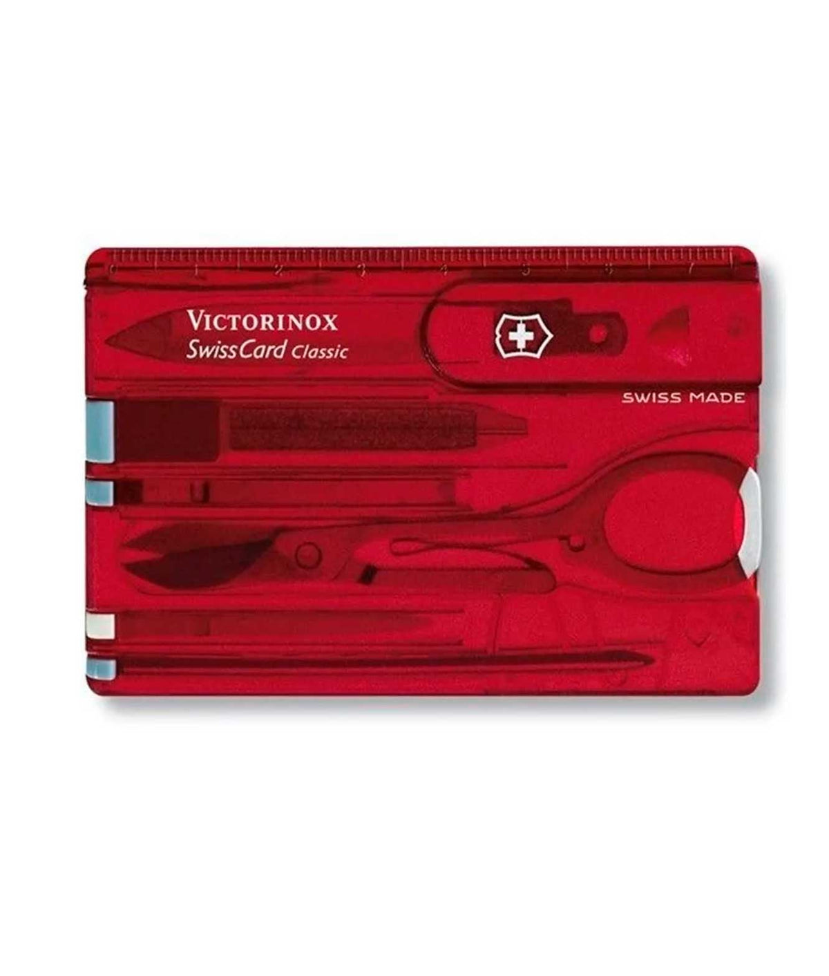 Swiss Card Lite Vermelho Translúcido - 0.7100.T *11Funções