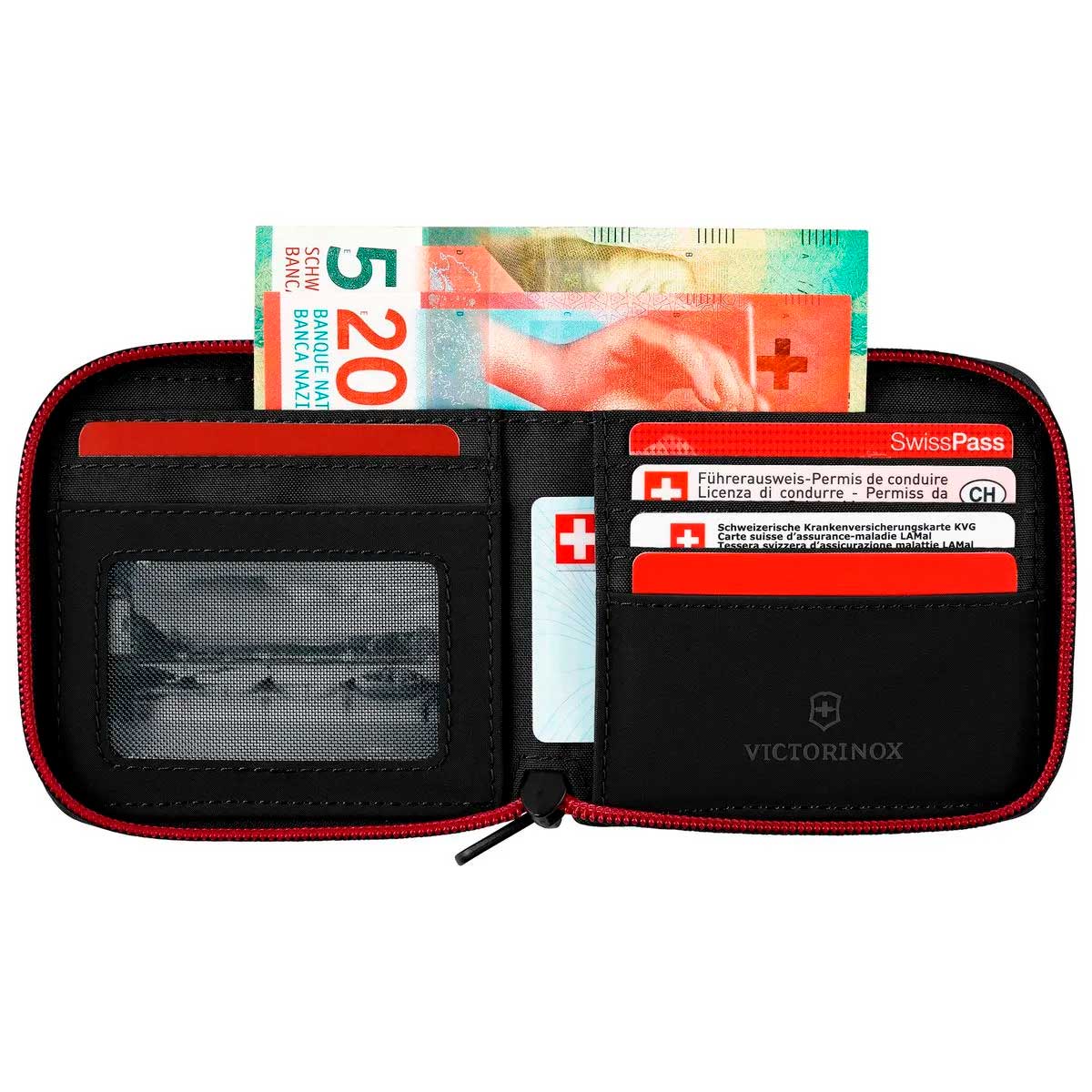 Carteira Zip-Around Travel Essentials 653367 *RFID