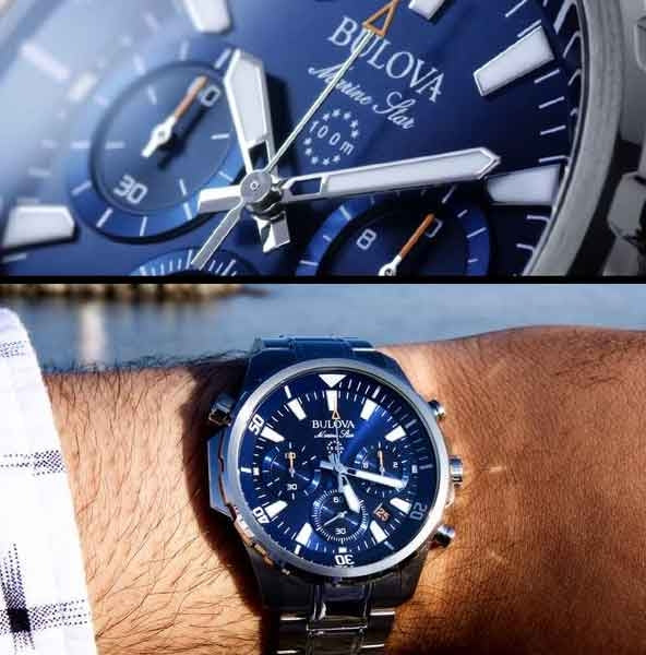 Relógio BULOVA Masculino Marine Star Cronógrafo 96B256