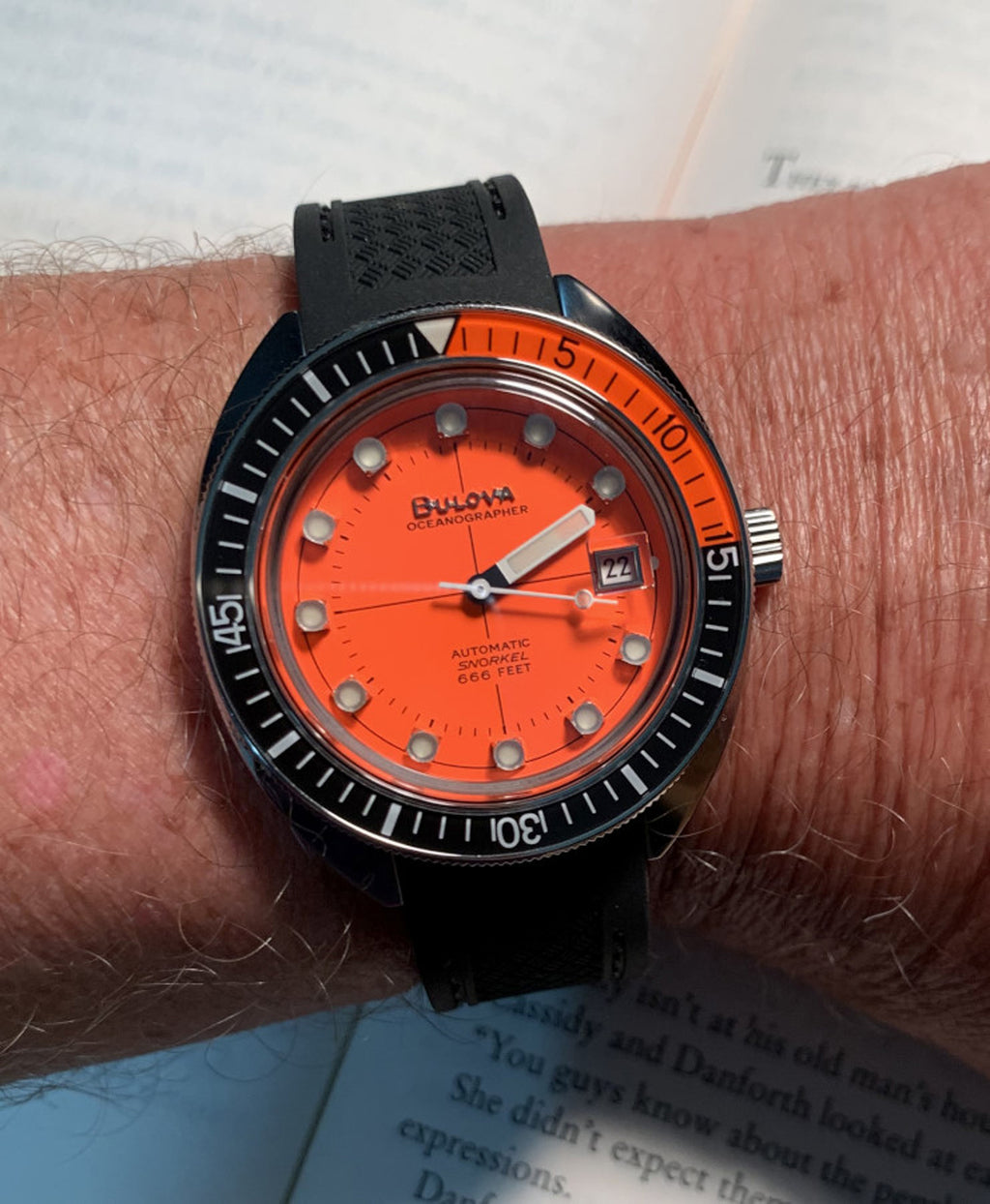 Relógio BULOVA Masculino Automático Oceanographer 96B350