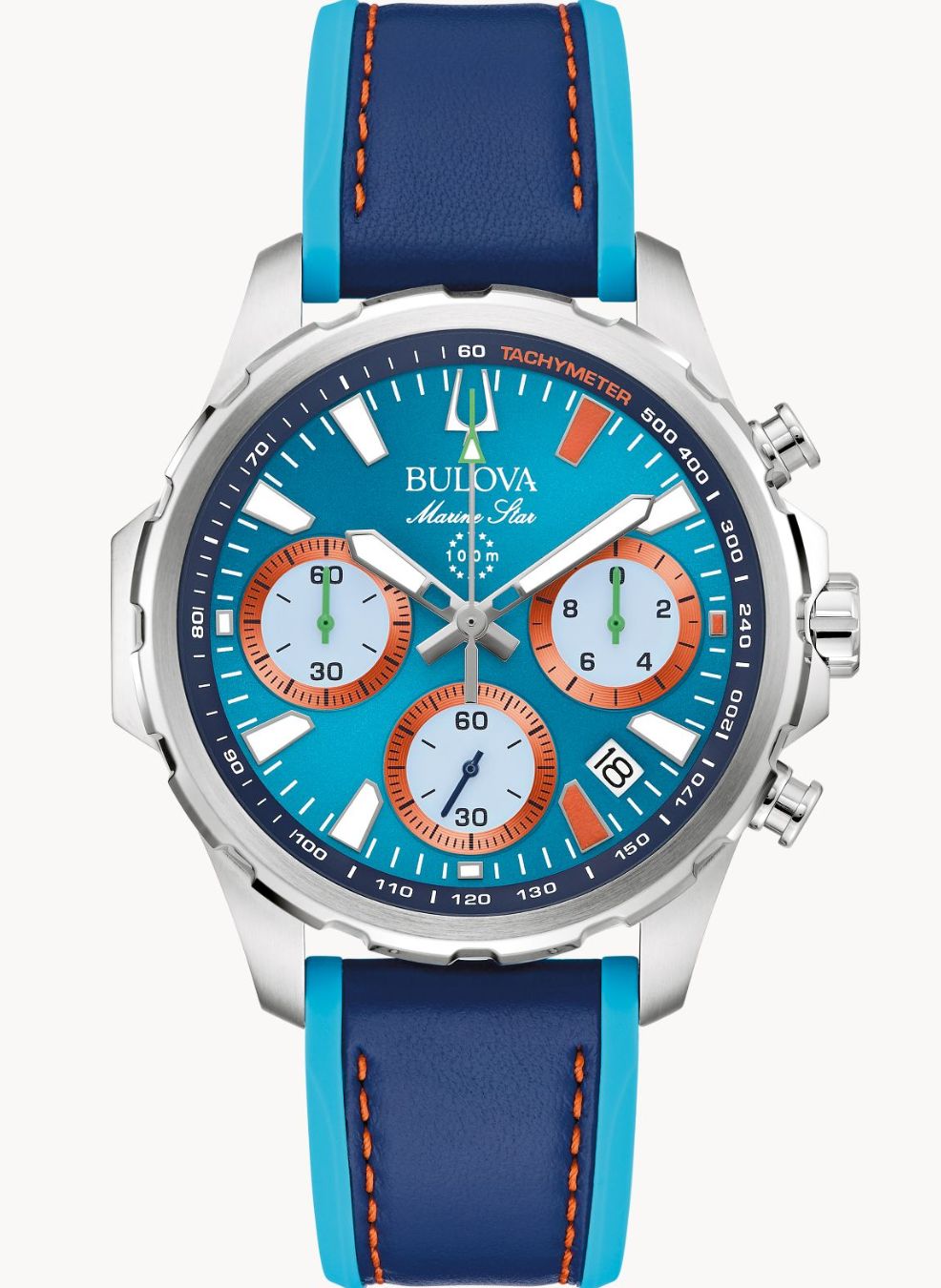 Relógio BULOVA Masculino Marine Star Cronógrafo 96B460 *E1 Team Miami