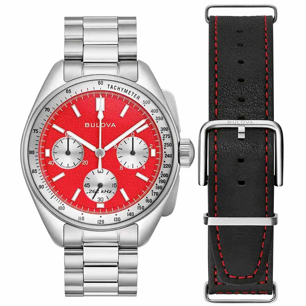 Relógio BULOVA Lunar Pilot 96K115 *Safira 262kHz