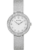 Relógio BULOVA Feminino Crystal Champagne 96L329 *Safira com 103 Cristais Austríacos