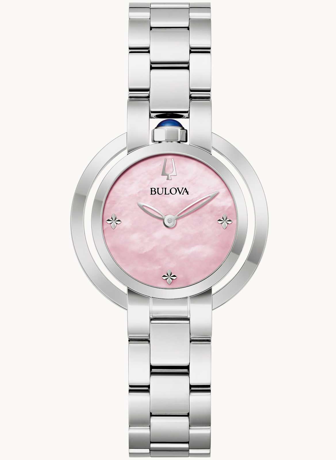 Relógio BULOVA Feminino Rubaiyat 96L338 *Diamantes e Safira