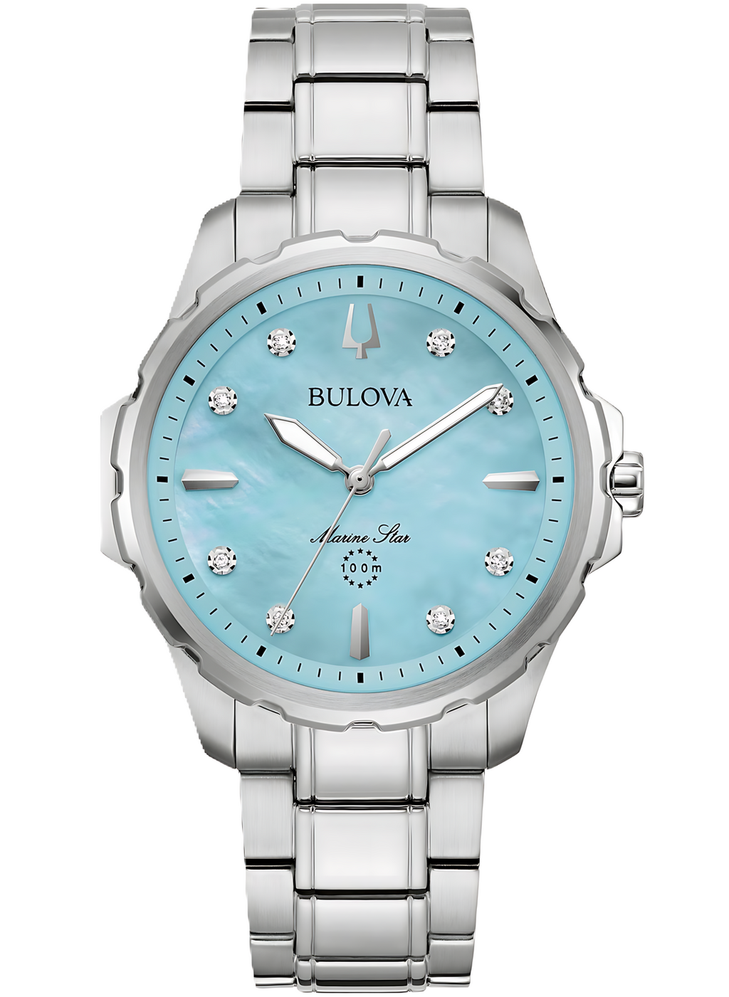 Relógio BULOVA Feminino Marine Star 96P248 *Diamantes e Safira
