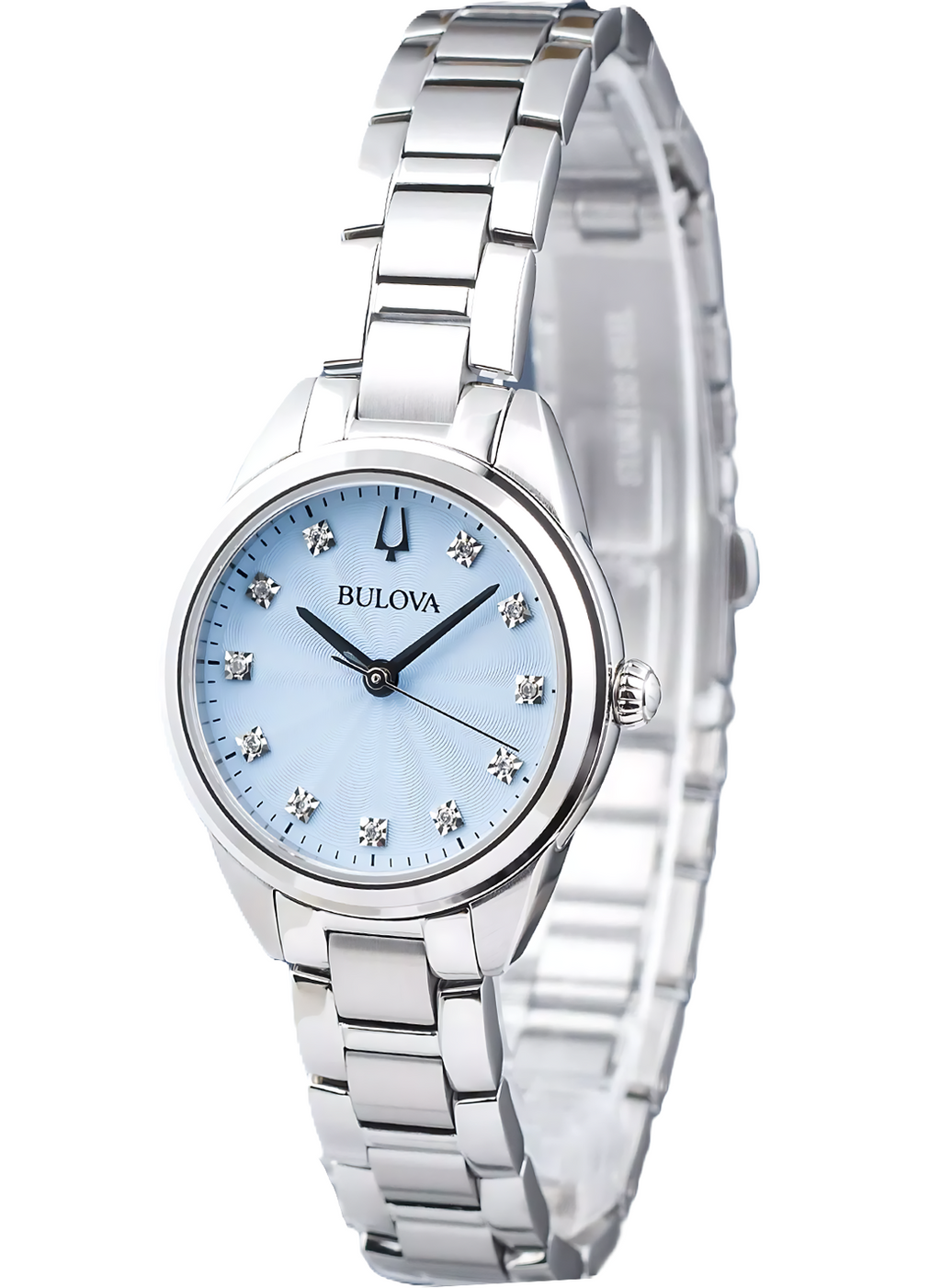 Relógio BULOVA Feminino Sutton 96P250 *Diamantes e Safira
