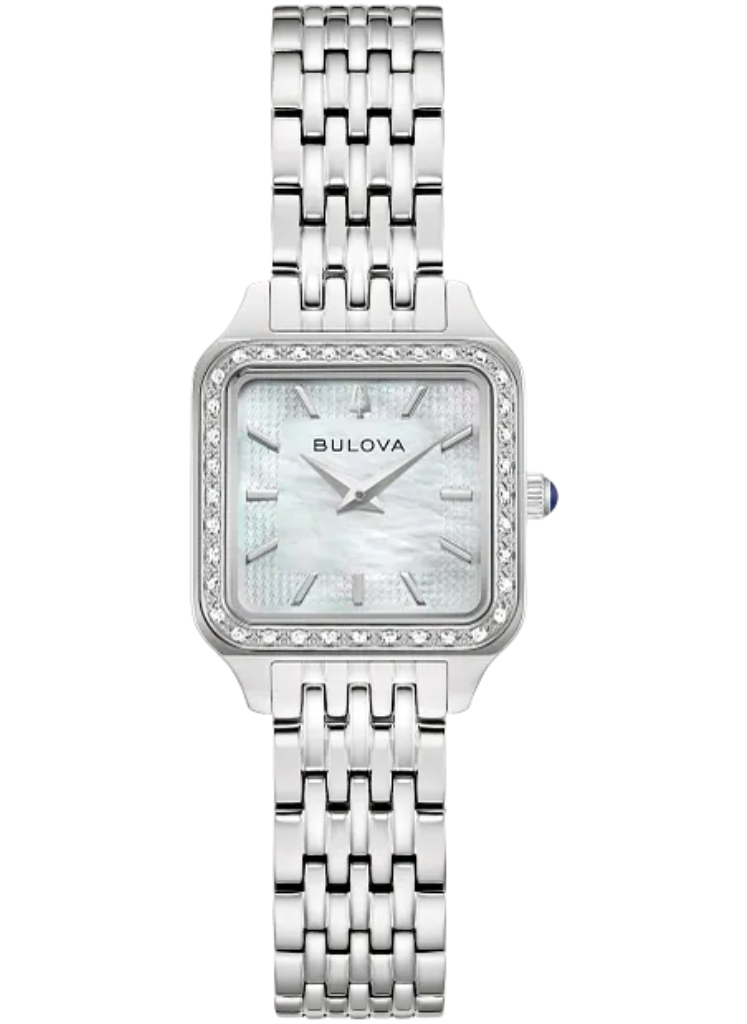 Relógio BULOVA Feminino Sutton 96R256 *Diamantes e Safira