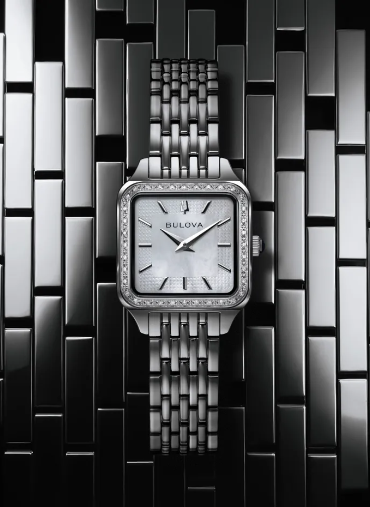 Relógio BULOVA Feminino Sutton 96R256 *Diamantes e Safira