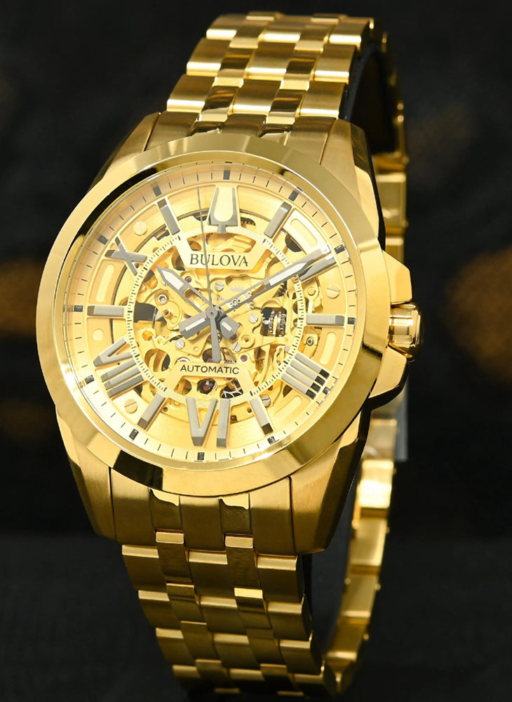 Relógio BULOVA Masculino Automático Sutton Skeleton 97A162