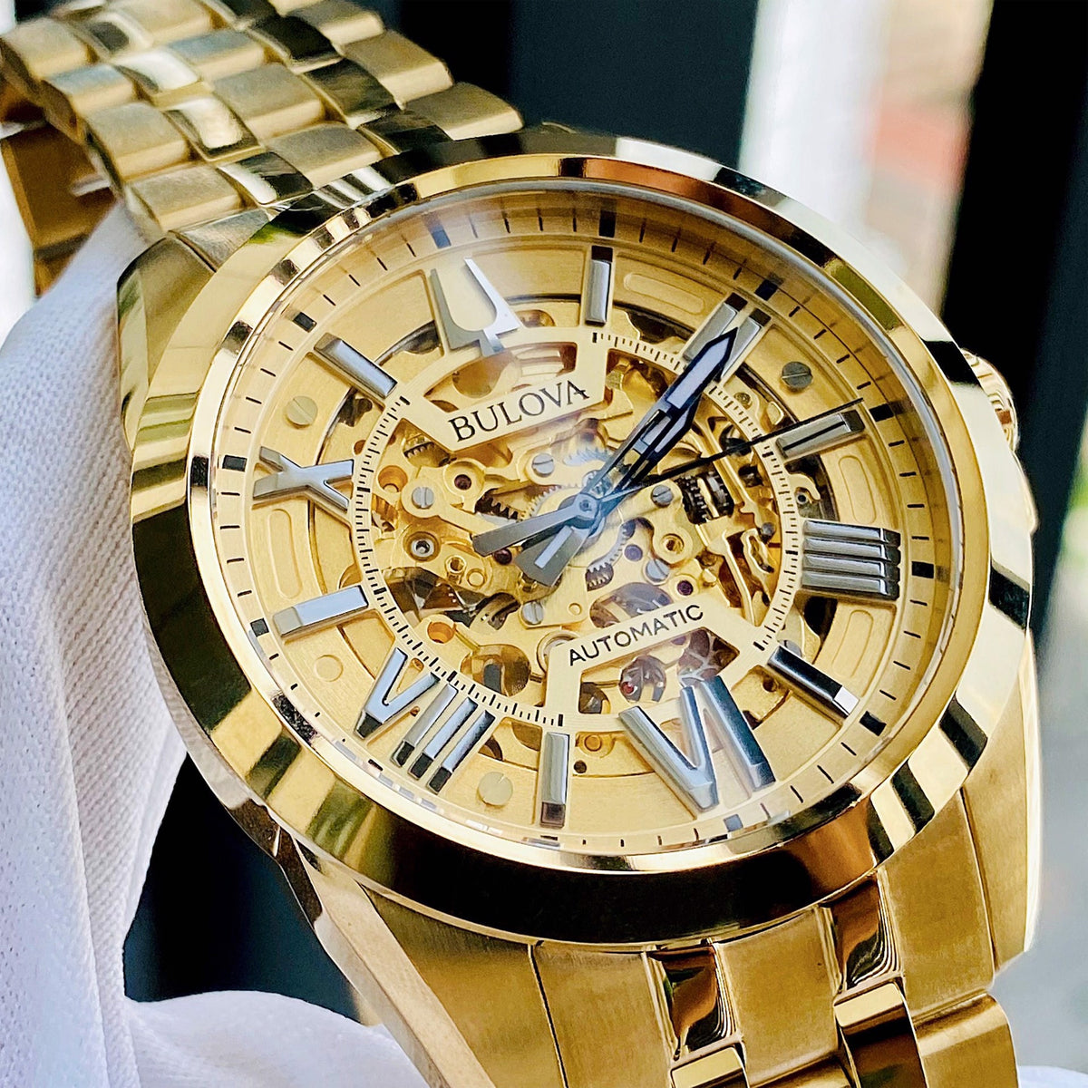 Relógio BULOVA Masculino Automático Sutton Skeleton 97A162