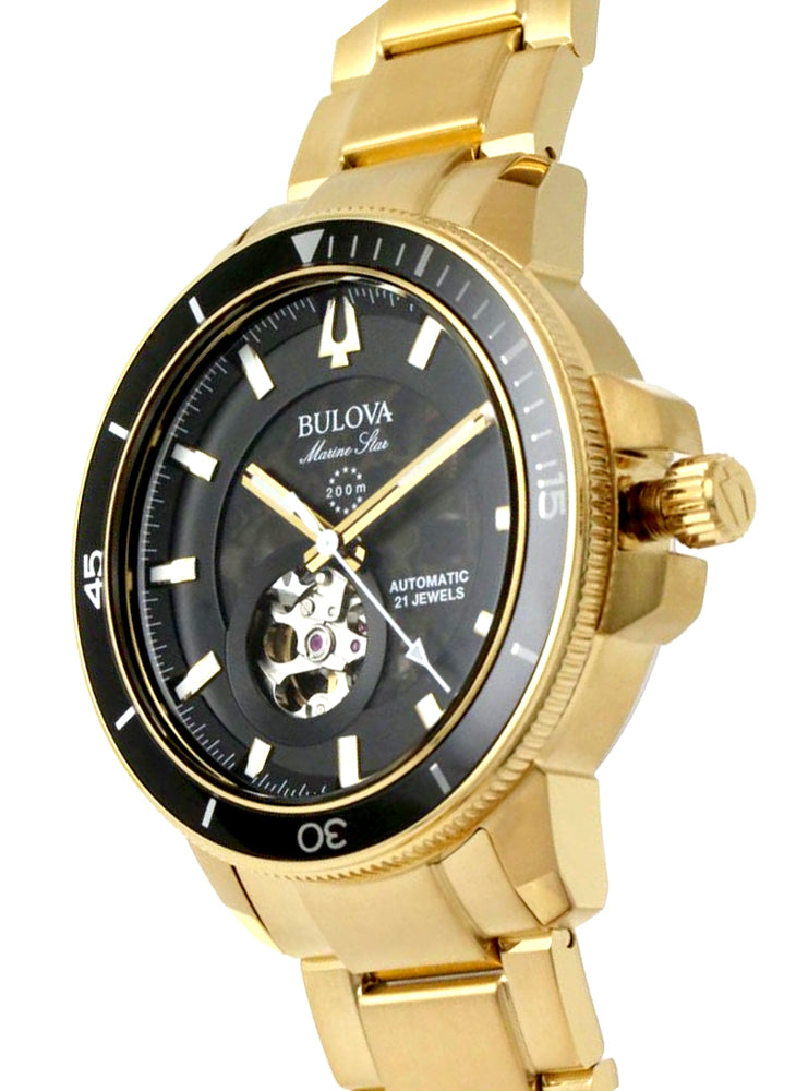 Relógio BULOVA Masculino Automático Marine Star 97A174 *Heartbeat