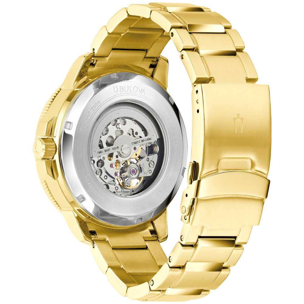 Relógio BULOVA Masculino Automático Marine Star 97A174 *Heartbeat
