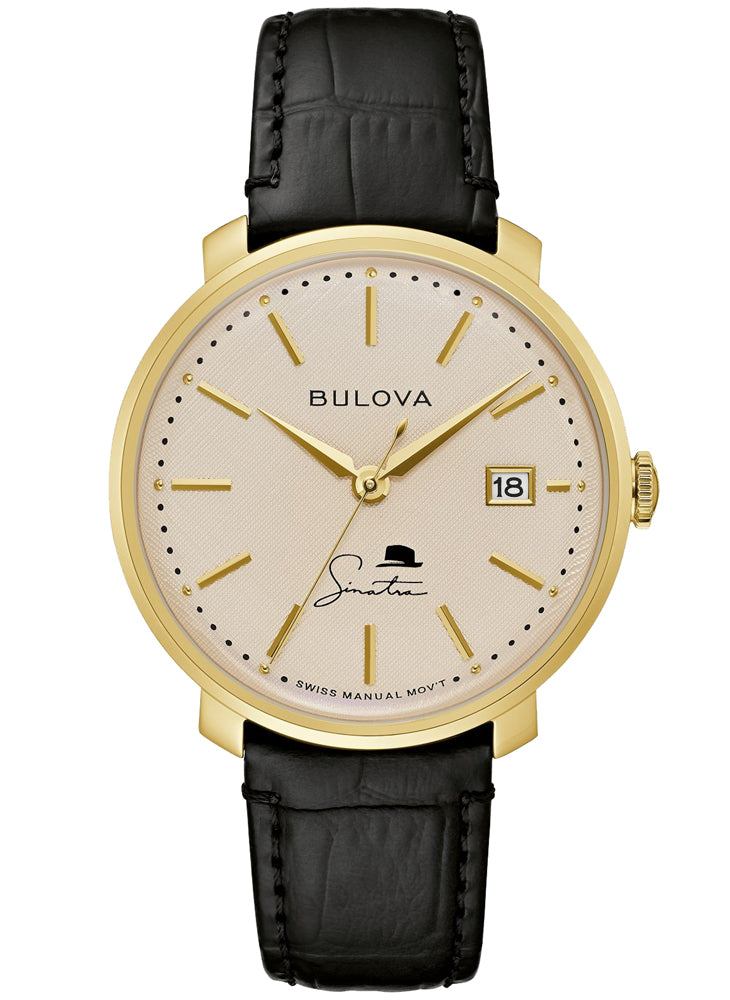Relógio BULOVA Frank Sinatra Corda Manual 97B195 *The Best Is Yet To Come