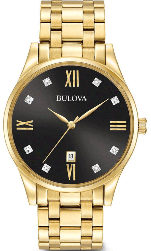 Relógio BULOVA Masculino Classic 97D108 *Diamantes