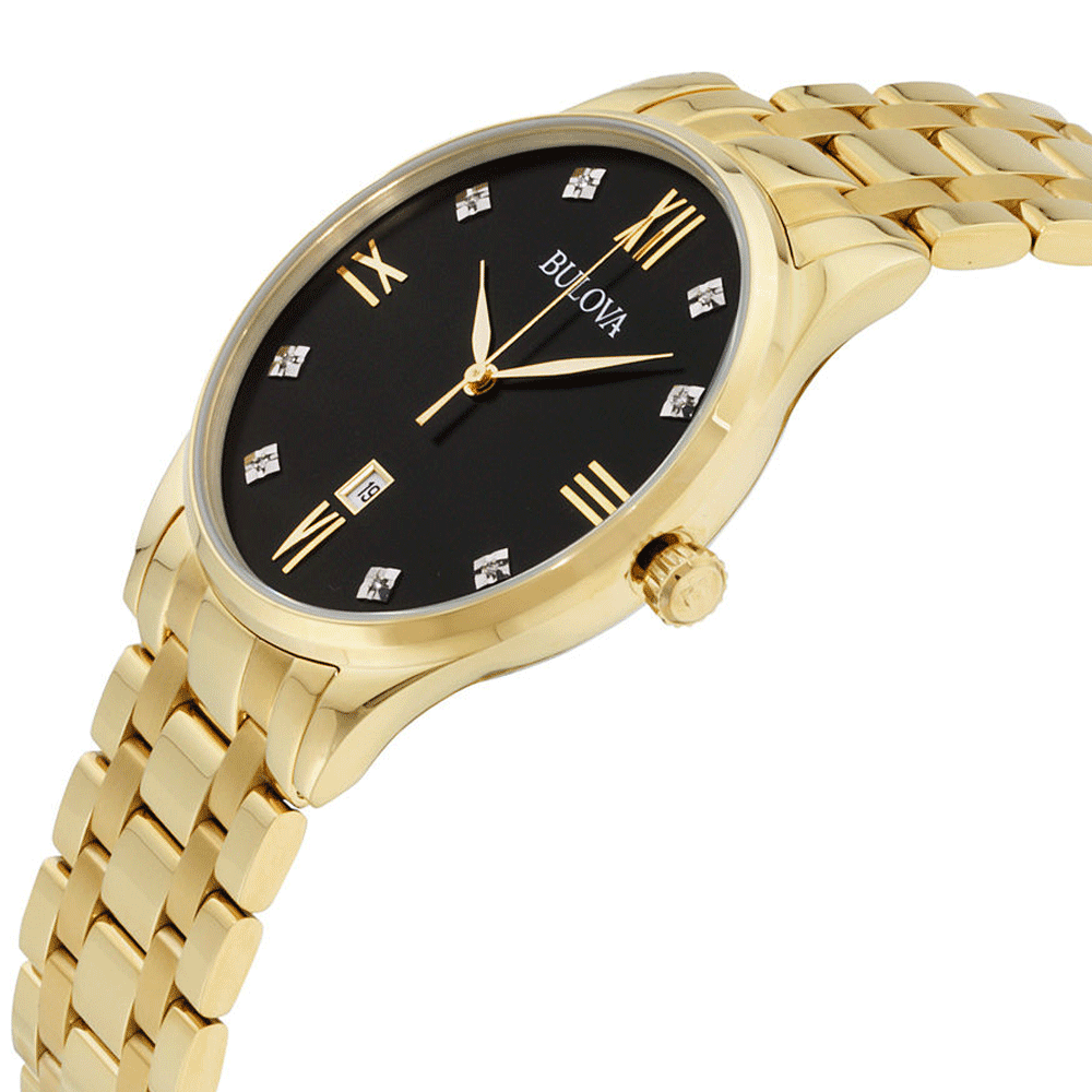Relógio BULOVA Masculino Classic 97D108 *Diamantes