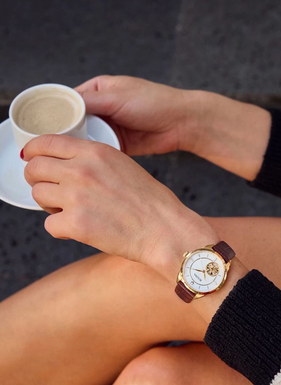Relógio BULOVA Feminino Automático Sutton 97L179 *Safira