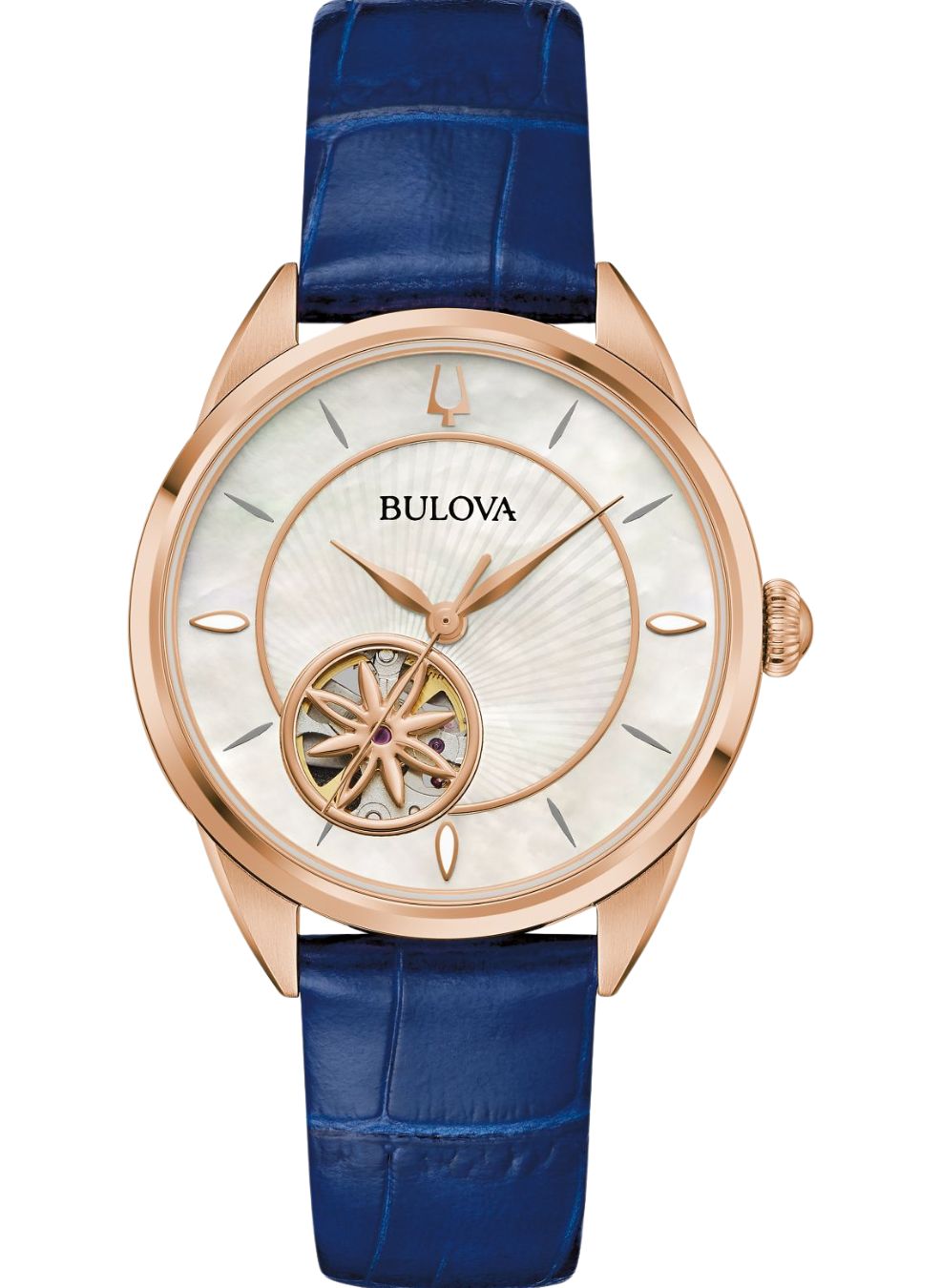 Relógio BULOVA Feminino Automático Sutton 97L180 *Safira