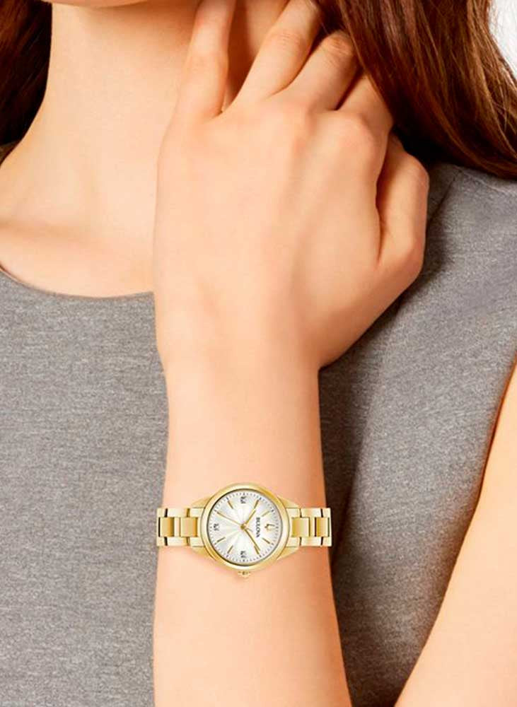 Relógio BULOVA Feminino Sutton 97P150 *Diamantes