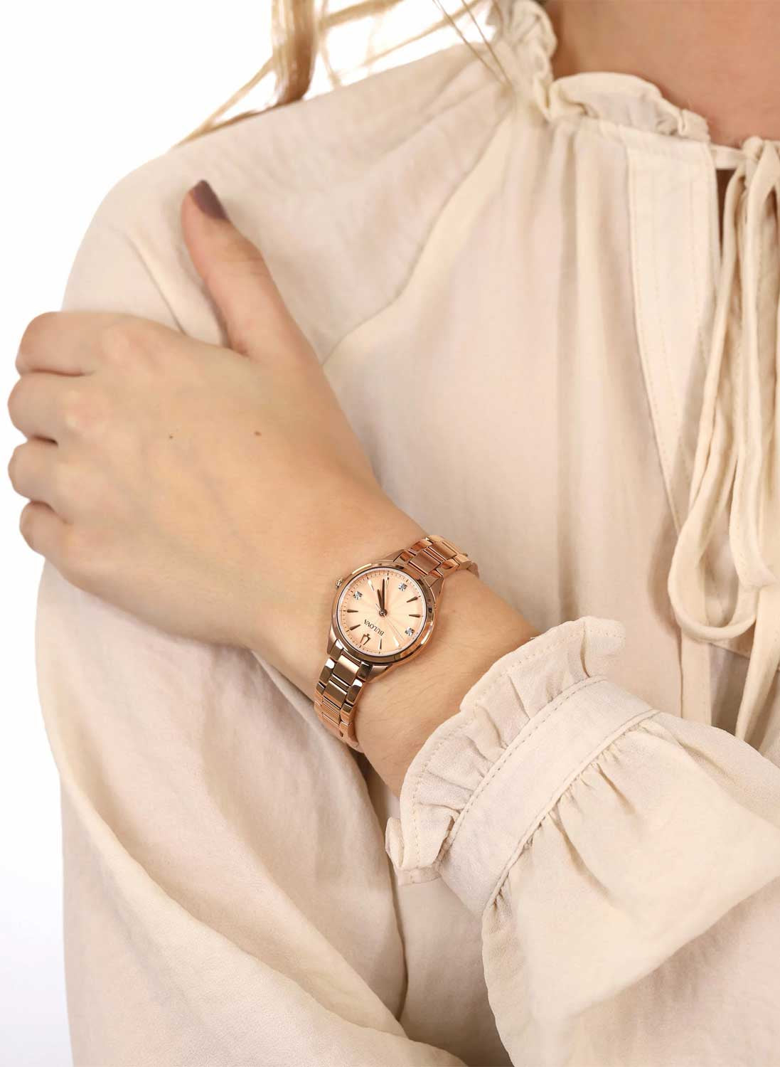 Relógio BULOVA Feminino Sutton 97P151 *Diamantes