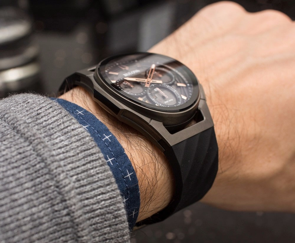 Relógio BULOVA Curv Precisionist Cronógrafo 98A162 *Titânio
