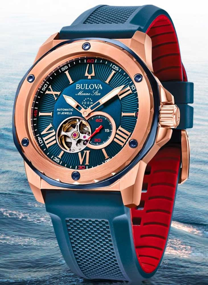 Relógio BULOVA Automático Marine Star 98A227