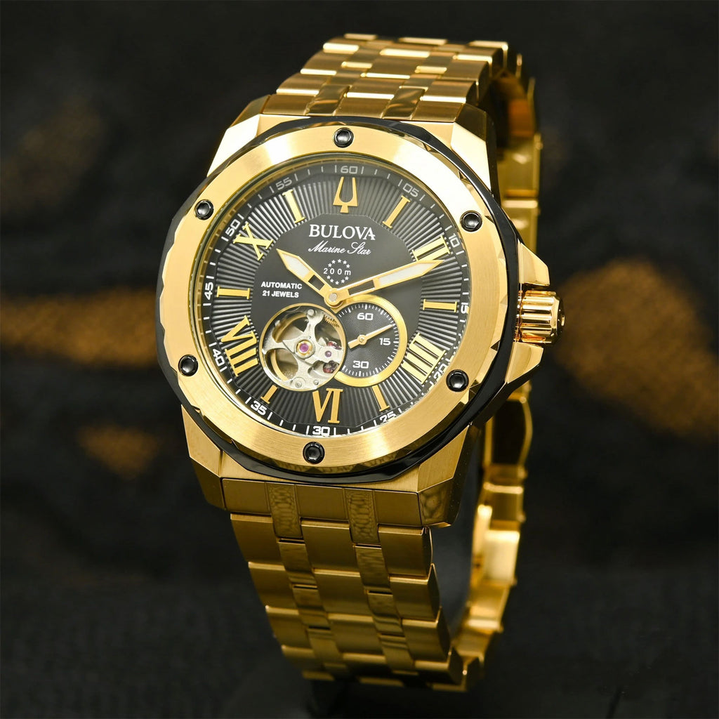 Relógio BULOVA Masculino Automático Marine Star 98A273