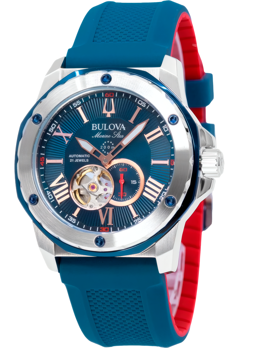 Relógio BULOVA Masculino Automático Marine Star 98A282