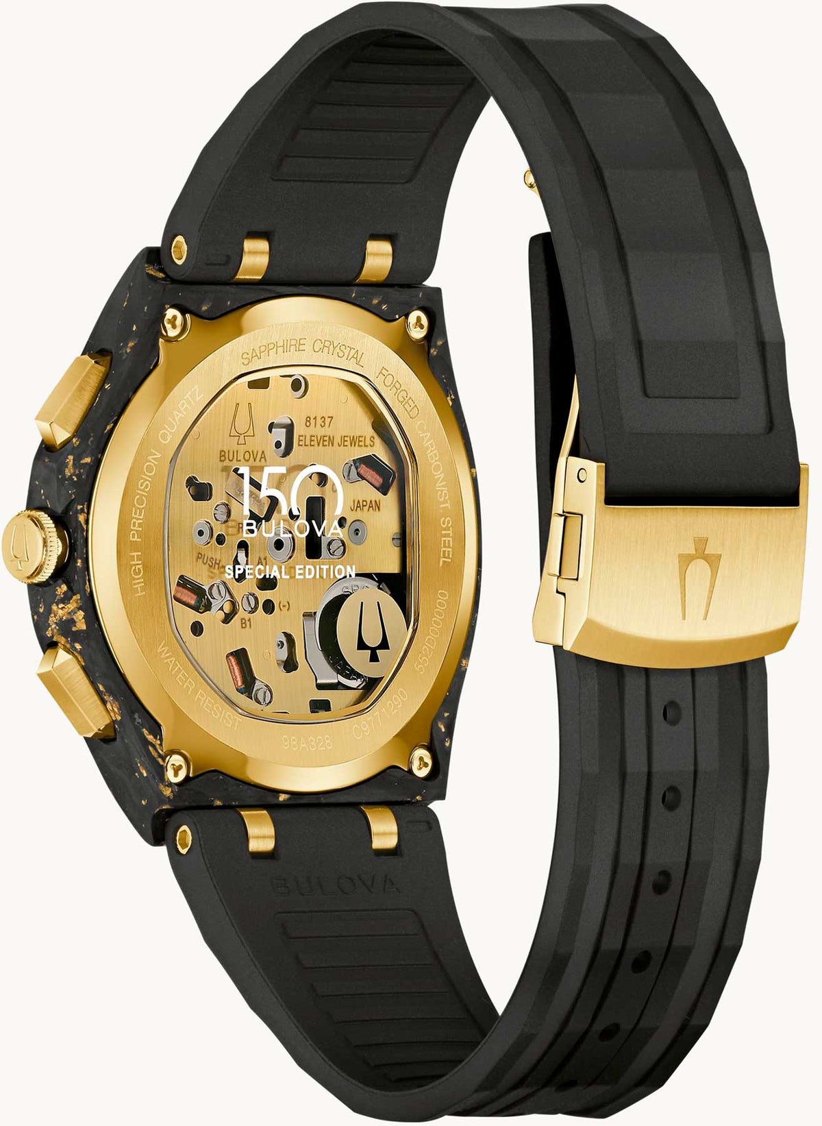 Relógio BULOVA Curv 98A328 *Carbono Forjado