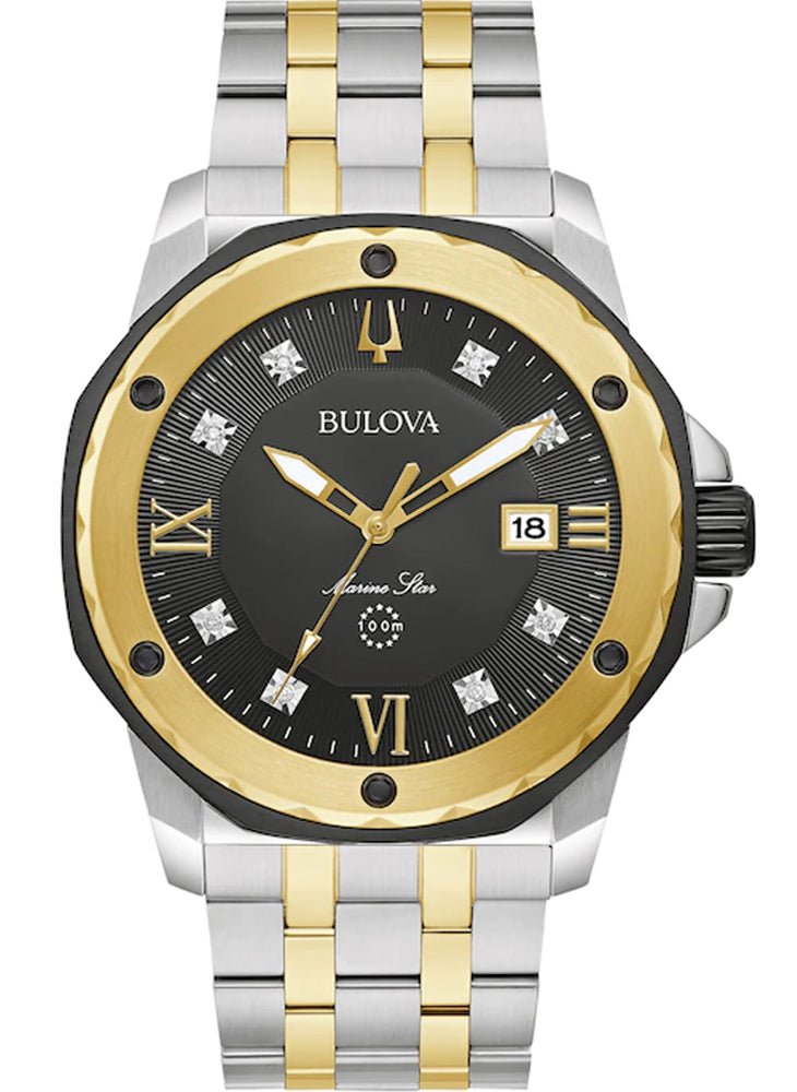 Relógio BULOVA Masculino Marine Star 98D175 *Diamantes