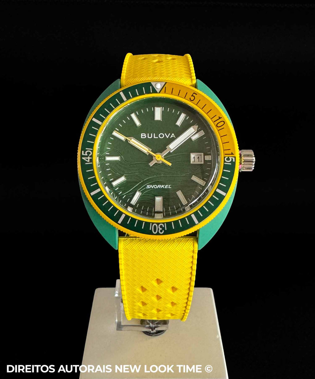Relógio BULOVA Snorkel 98F470 Ed. Ltda Brasil World Cup