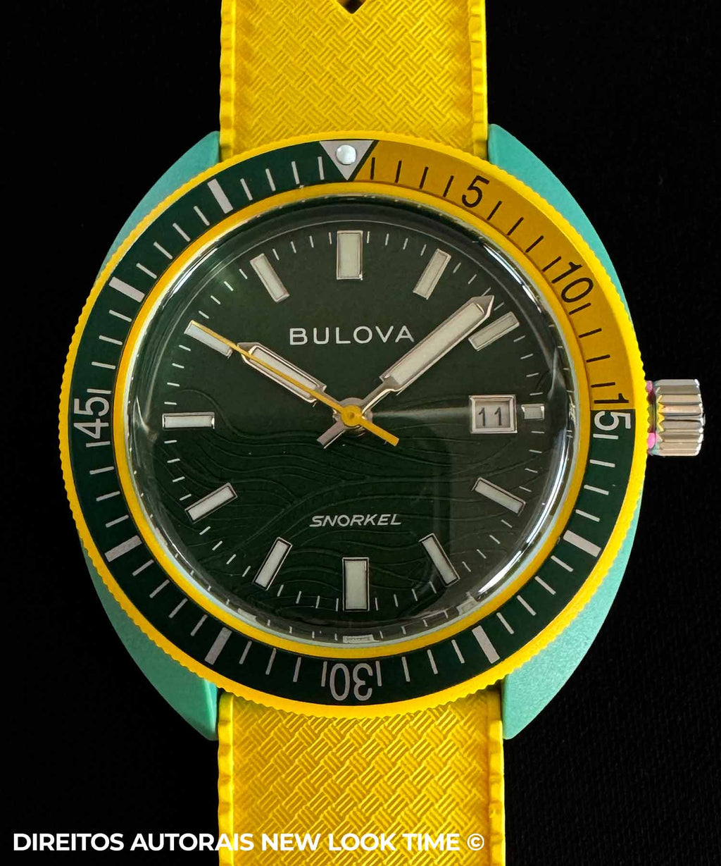 Relógio BULOVA Snorkel 98F470 Ed. Ltda Brasil World Cup