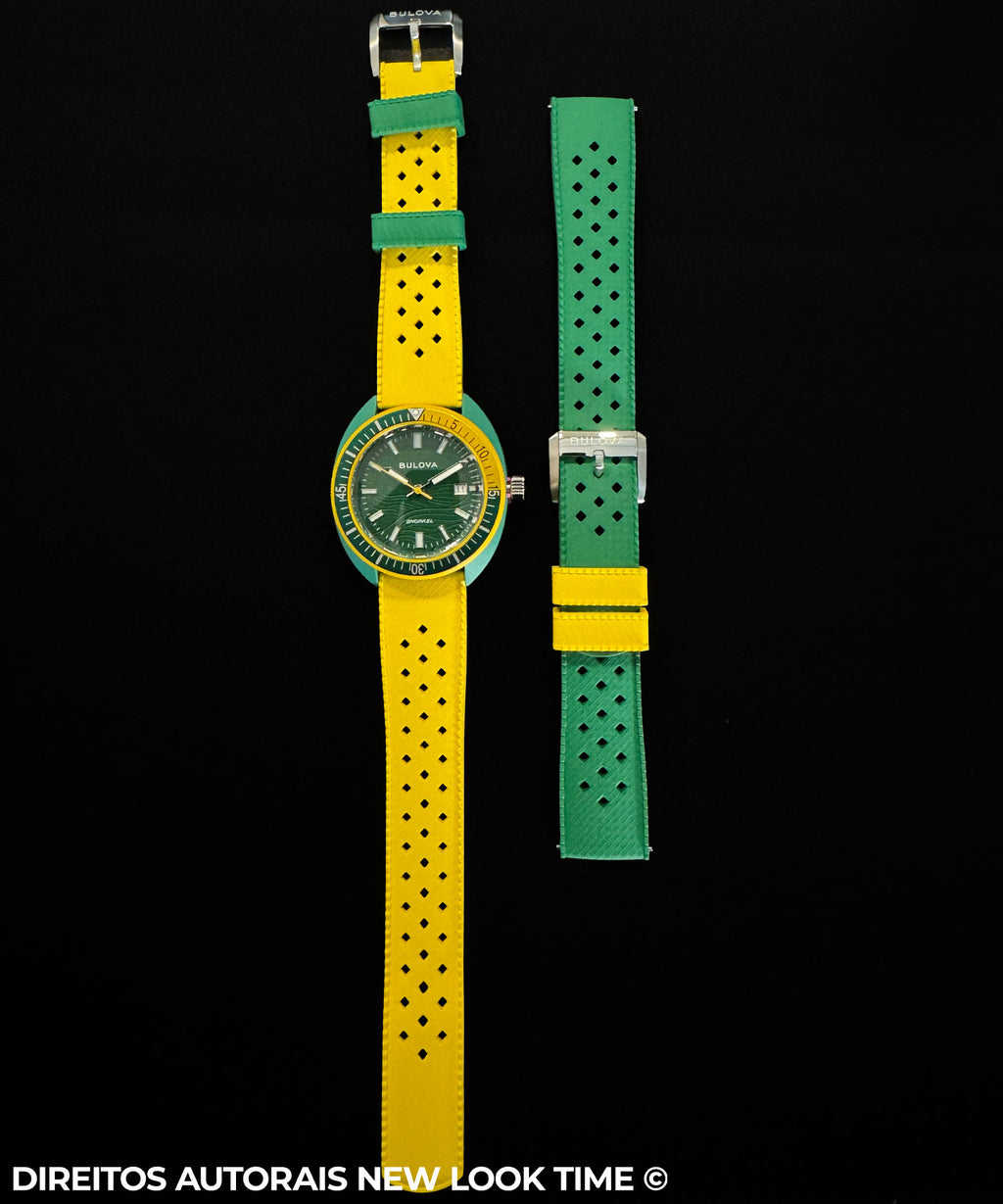 Relógio BULOVA Snorkel 98F470 Ed. Ltda Brasil World Cup
