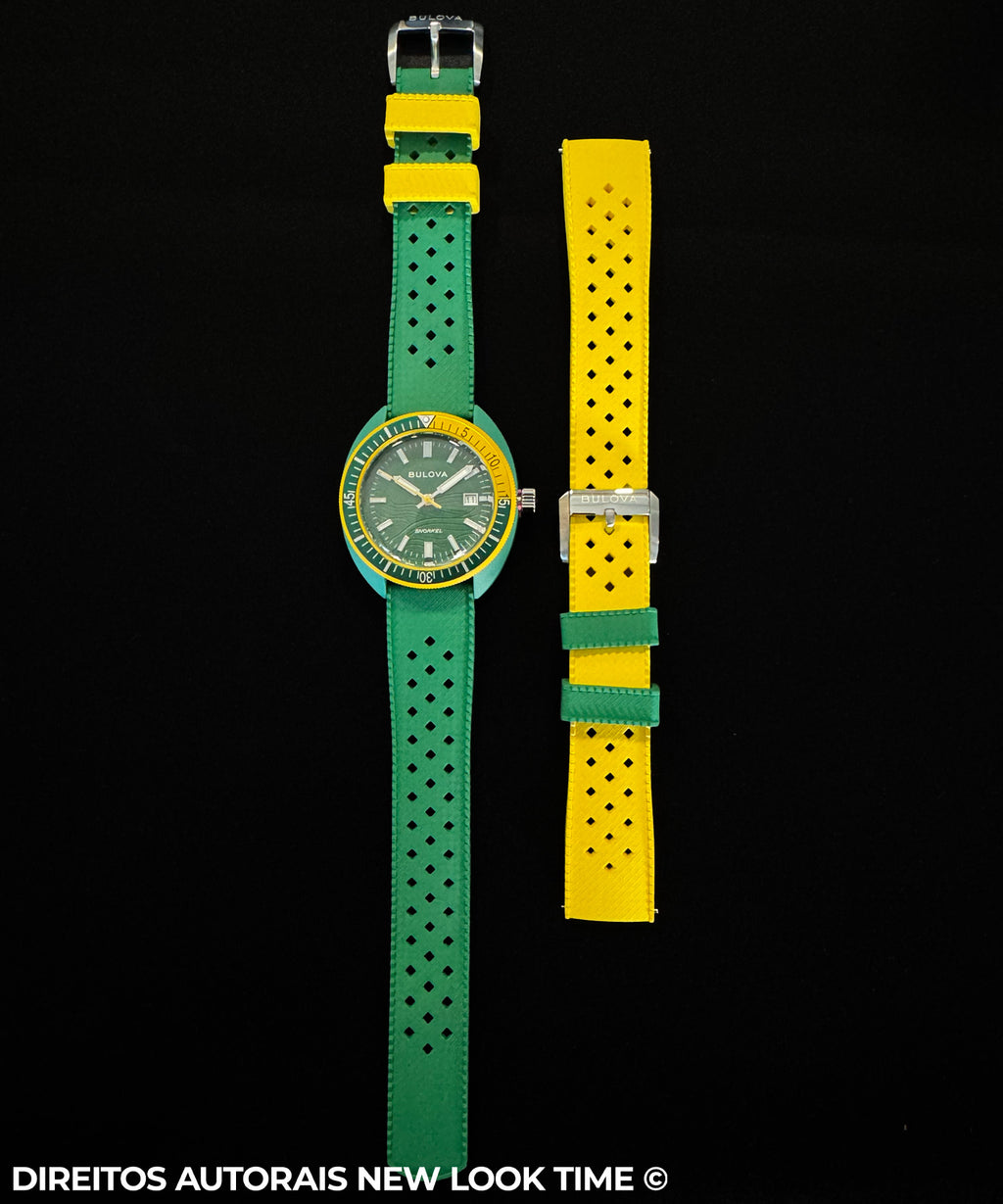 Relógio BULOVA Snorkel 98F470 Ed. Ltda Brasil World Cup