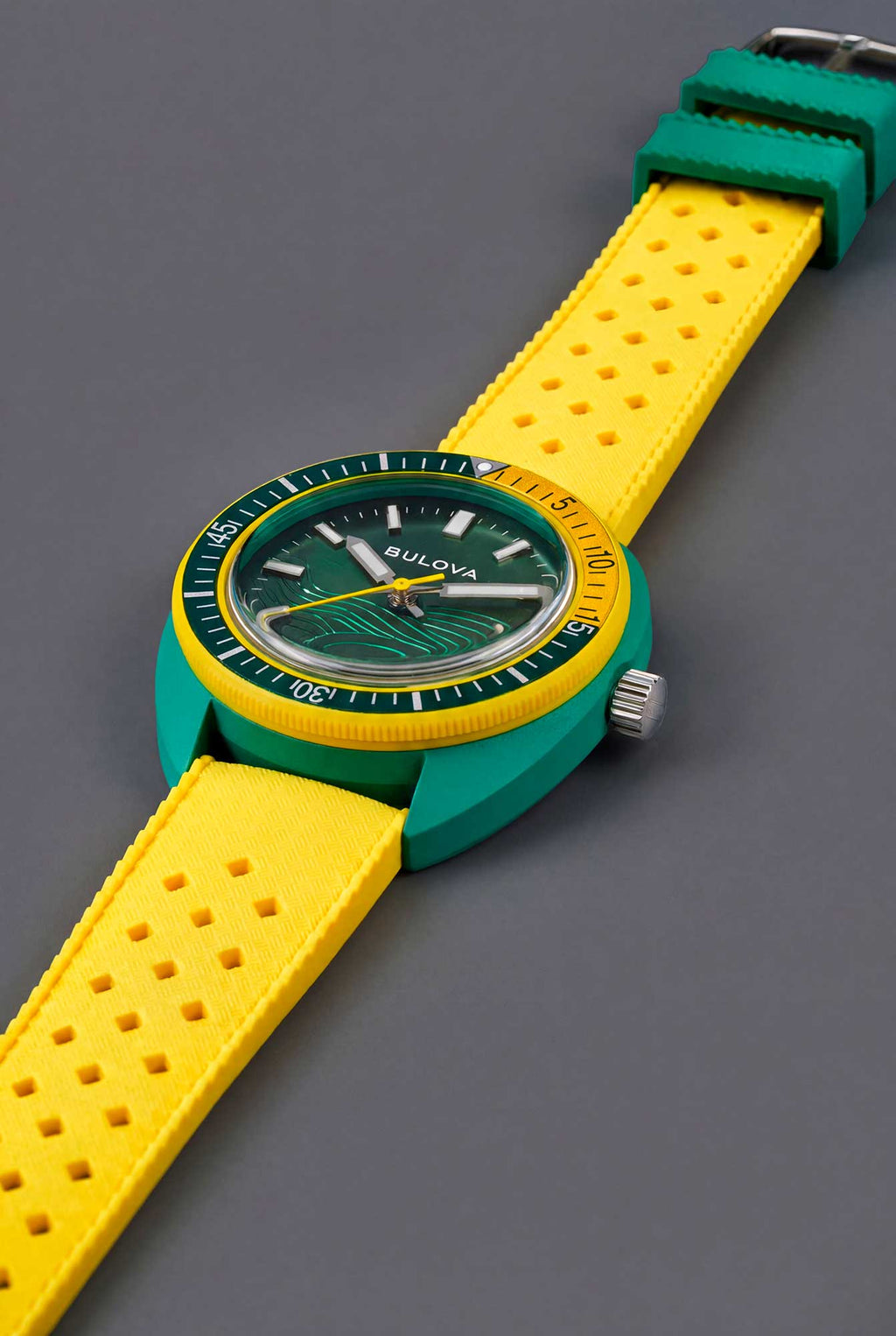 Relógio BULOVA Snorkel 98F470 Ed. Ltda Brasil World Cup