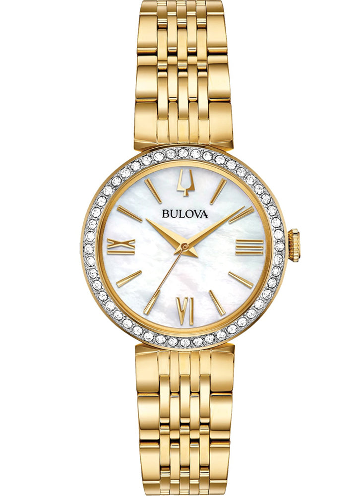 Relógio BULOVA Feminino Crystal 98X122 *Kit com Pulseira