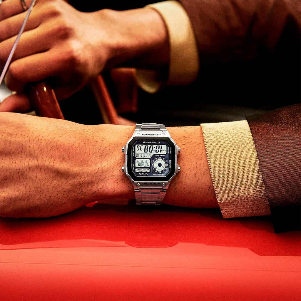 Relógio CASIO Masculino AE-1200WHD-1AVDF Sport World Map