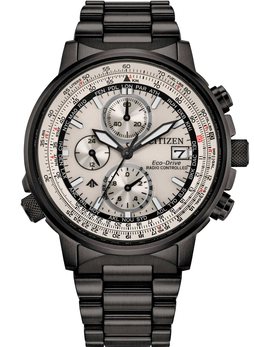 Relógio CITIZEN Eco Drive Radio Controlled Navihawk AT8304-57A
