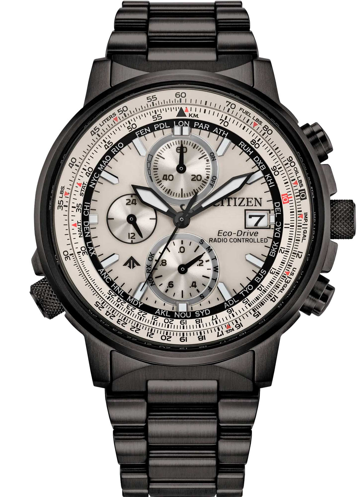 Relógio CITIZEN Eco Drive Radio Controlled Navihawk AT8304-57A