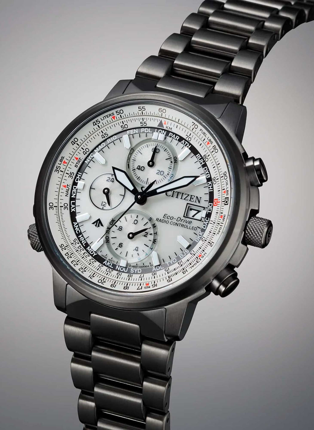 Relógio CITIZEN Eco Drive Radio Controlled Navihawk AT8304-57A