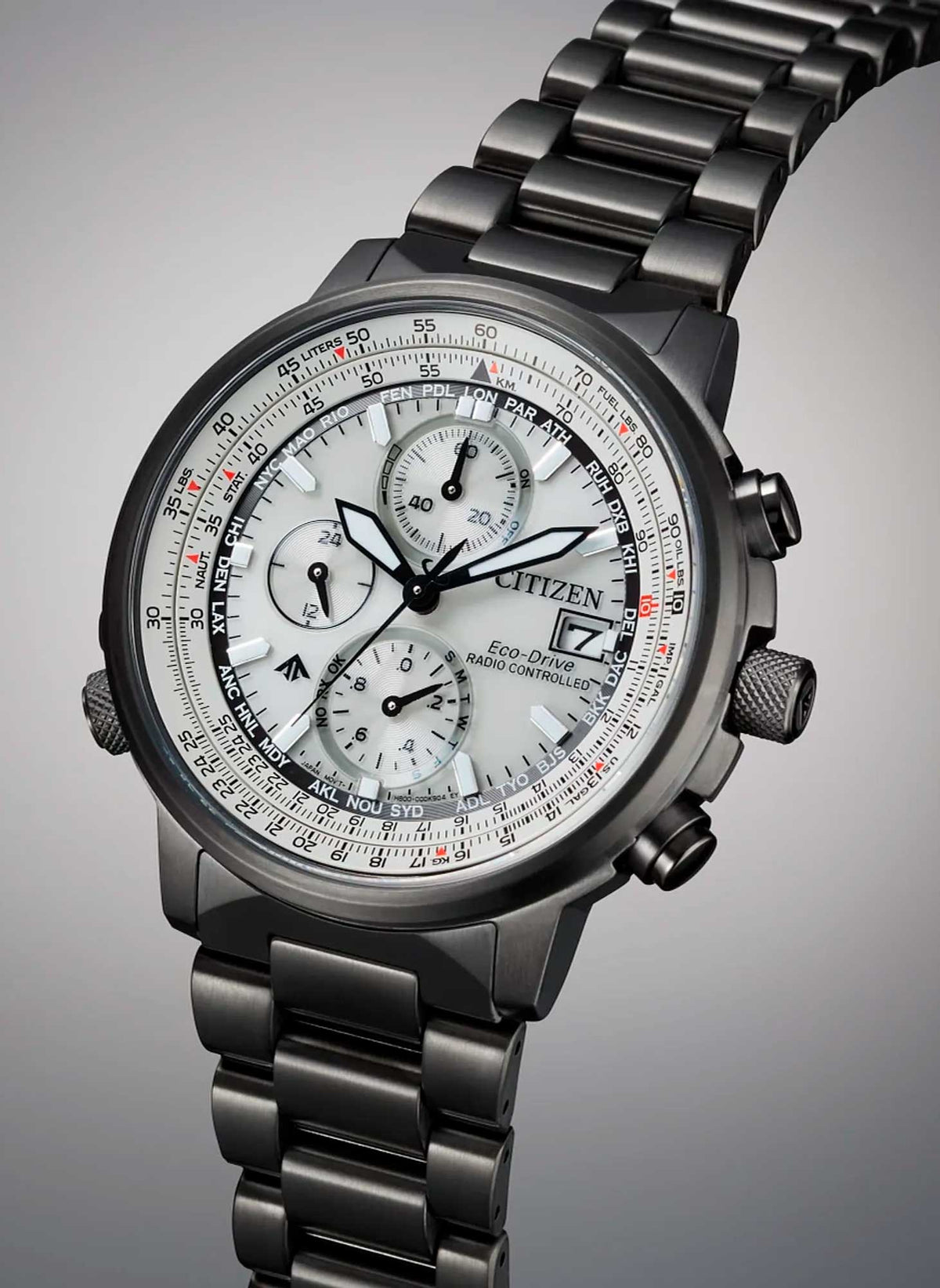 Relógio CITIZEN Eco Drive Radio Controlled Navihawk AT8304-57A