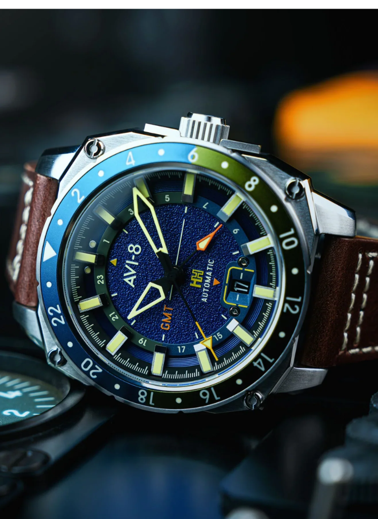 Relógio AVI-8 Automático Atlas GMT AV-4122-02