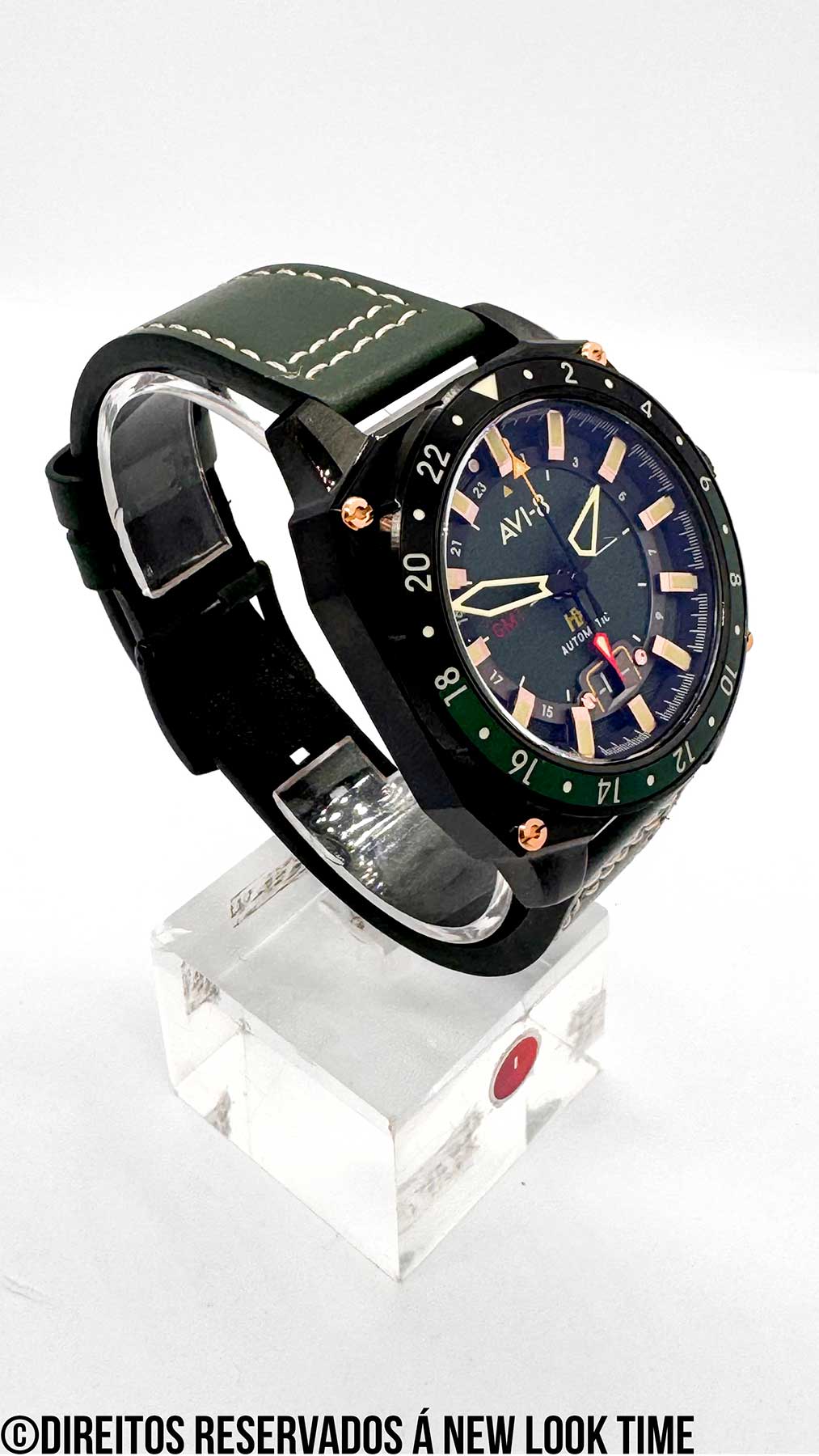 Relógio AVI-8 Automático Atlas GMT AV-4122-03