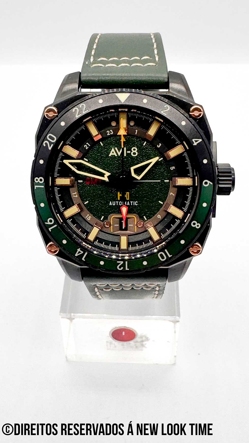 Relógio AVI-8 Automático Atlas GMT AV-4122-03