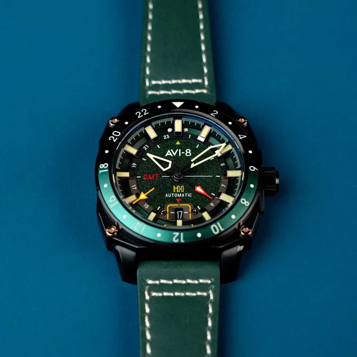 Relógio AVI-8 Automático Atlas GMT AV-4122-03