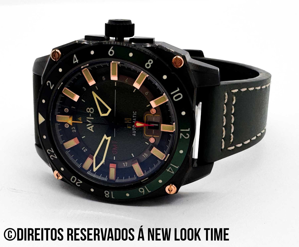 Relógio AVI-8 Automático Atlas GMT AV-4122-03