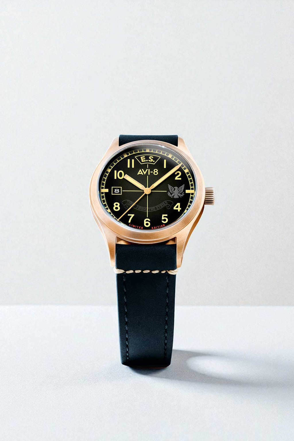 Relógio AVI-8 Automático Eagle Squadron Bronze AV-4145-01 *85th Limited Edition