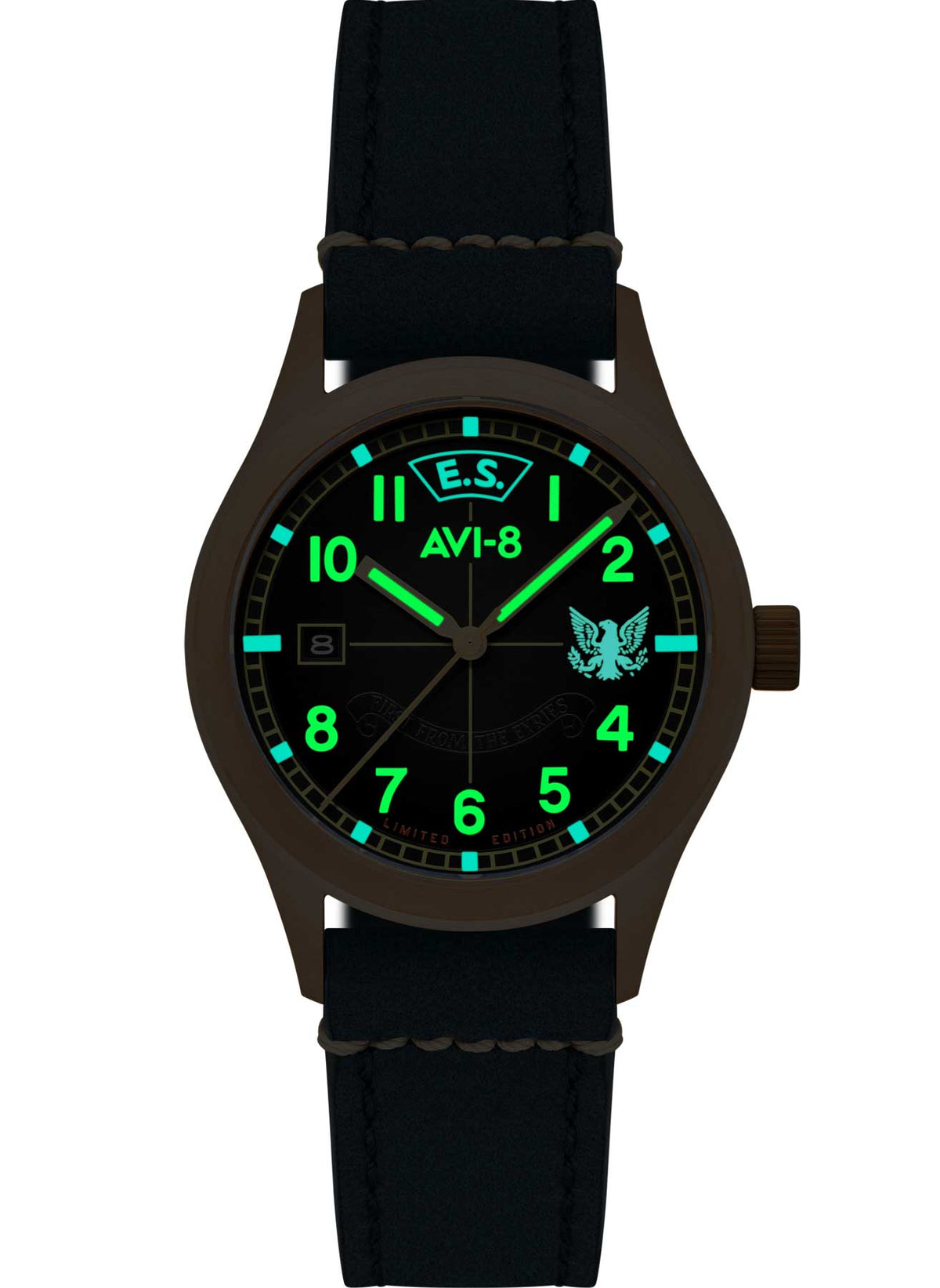 Relógio AVI-8 Automático Eagle Squadron Bronze AV-4145-01 *85th Limited Edition