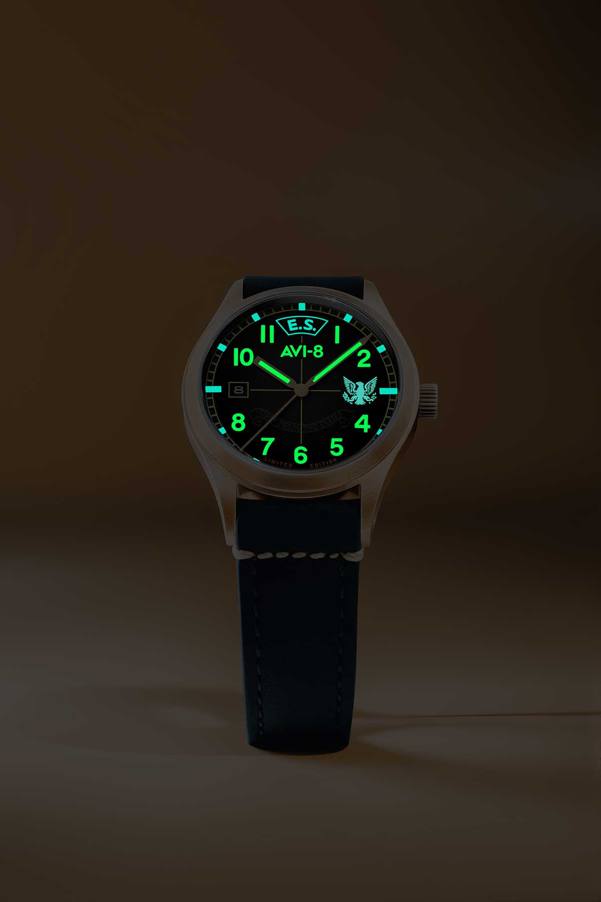 Relógio AVI-8 Automático Eagle Squadron Bronze AV-4145-01 *85th Limited Edition