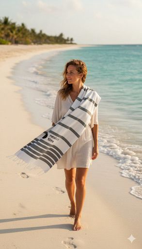 Toalha de Praia Mallorca Listrada NewLookTime