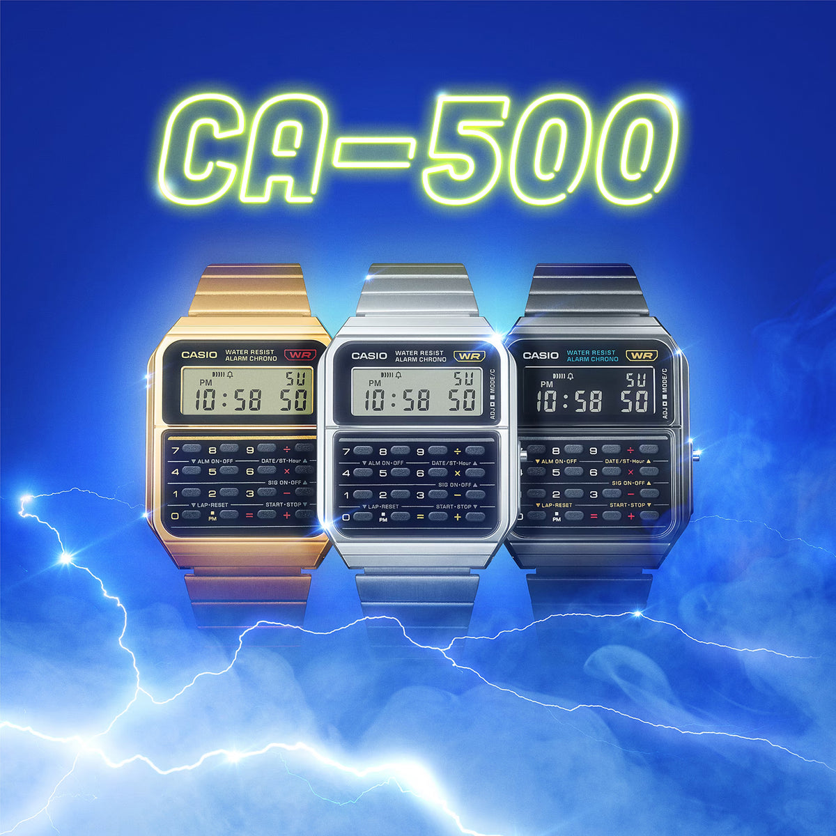 Relógio CASIO Vintage CA-500WE-1ADF *Calculadora